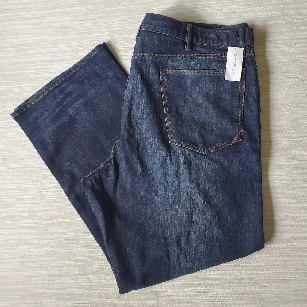 Banana Republic Men's Classic Straight Leg Jeans Dark Indigo Size 44 x 32 RT$120